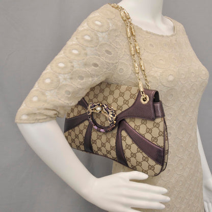 Gucci Monogram Tom Ford Jeweled Dragon Bag 2 of 9