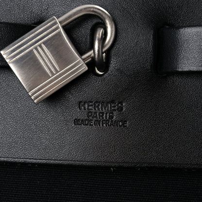 Hermes Toile Vache Hunter Herbag 50 Black 7 of 27