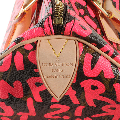 Louis Vuitton Monogram Graffiti Speedy 30 Fuchsia 7 of 7