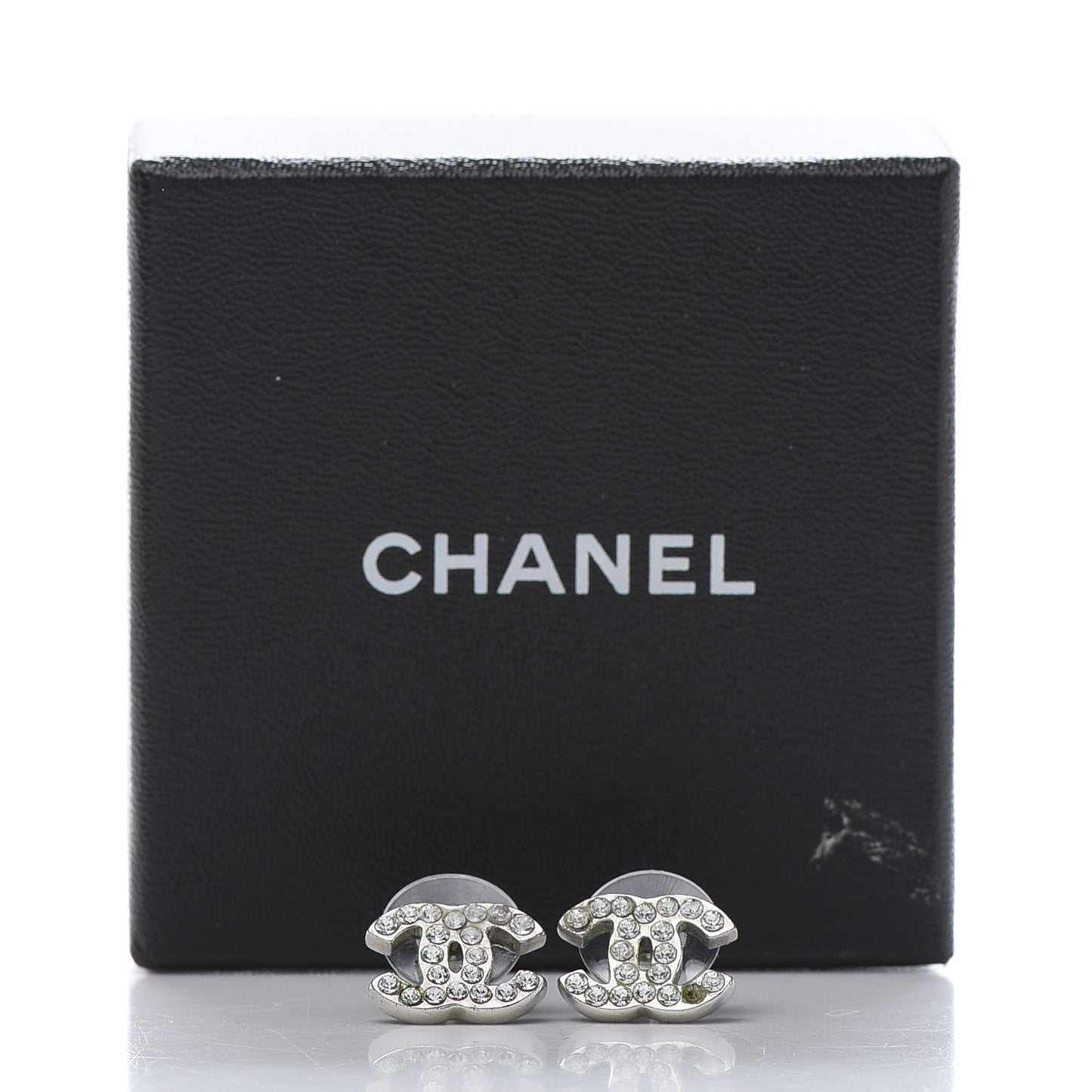 Crystal Mini Timeless CC Earrings Silver