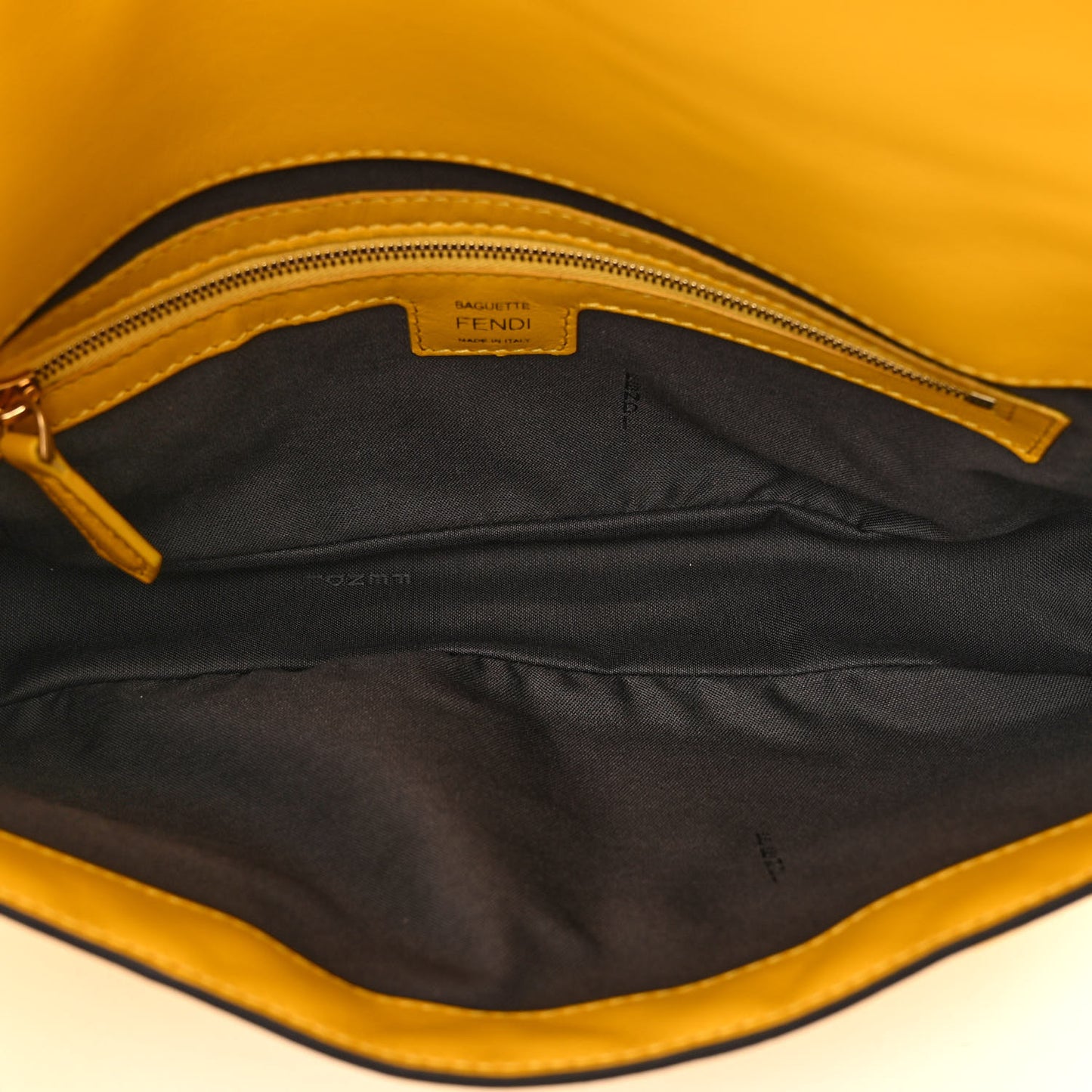 Nappa FF 1974 Embossed Baguette Mimosa