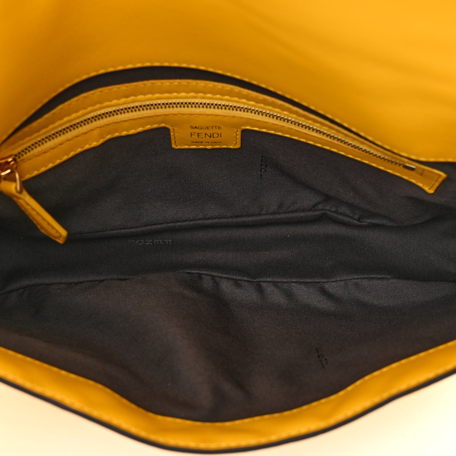 Fendi Nappa FF 1974 Embossed Baguette Mimosa 5 of 10