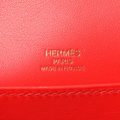 Hermes Swift Printed Eperon d'Or Mini Sac Roulis Rouge De Coeur Bleu Frida Rouge H 6 of 10