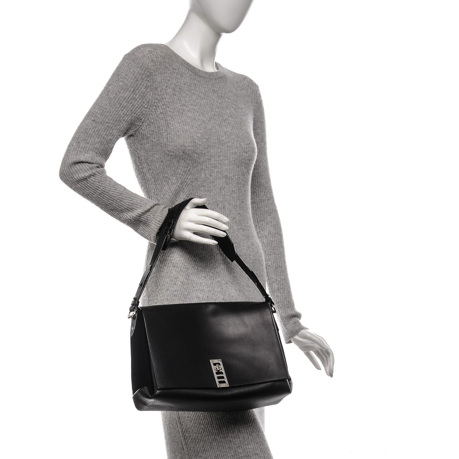 Proenza Schouler Calfskin PS Elliot Black 2 of 8