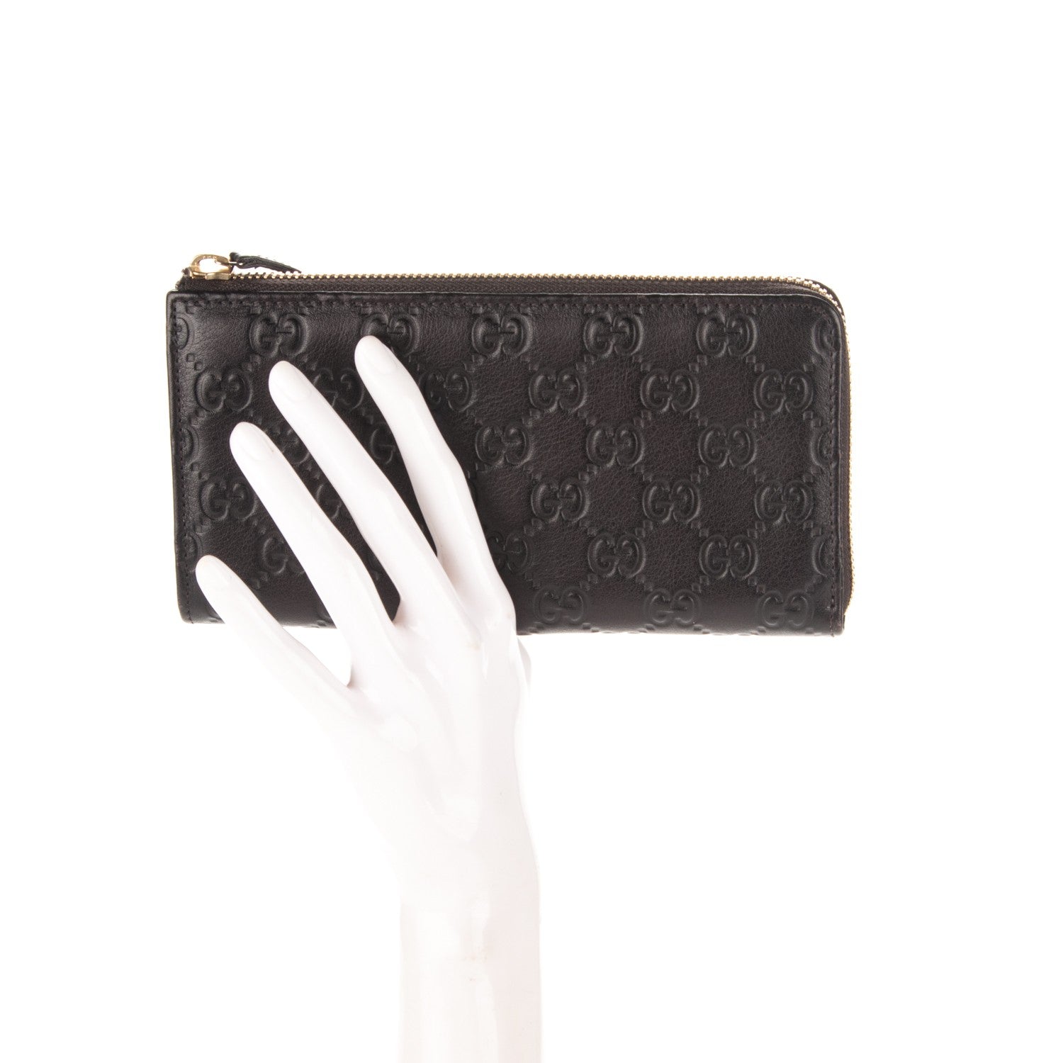 Gucci Guccissima Vitello Tender Donna Long Wallet Testa di Moro 2 of 7