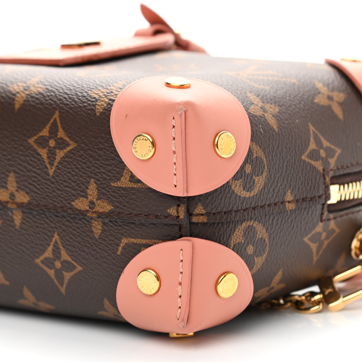 Louis Vuitton Monogram Petite Malle Souple Peach 10 of 12