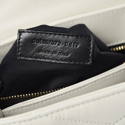 Saint Laurent Calfskin Y Quilted Monogram Toy Loulou Crossbody Bag Crema Soft 7 of 8