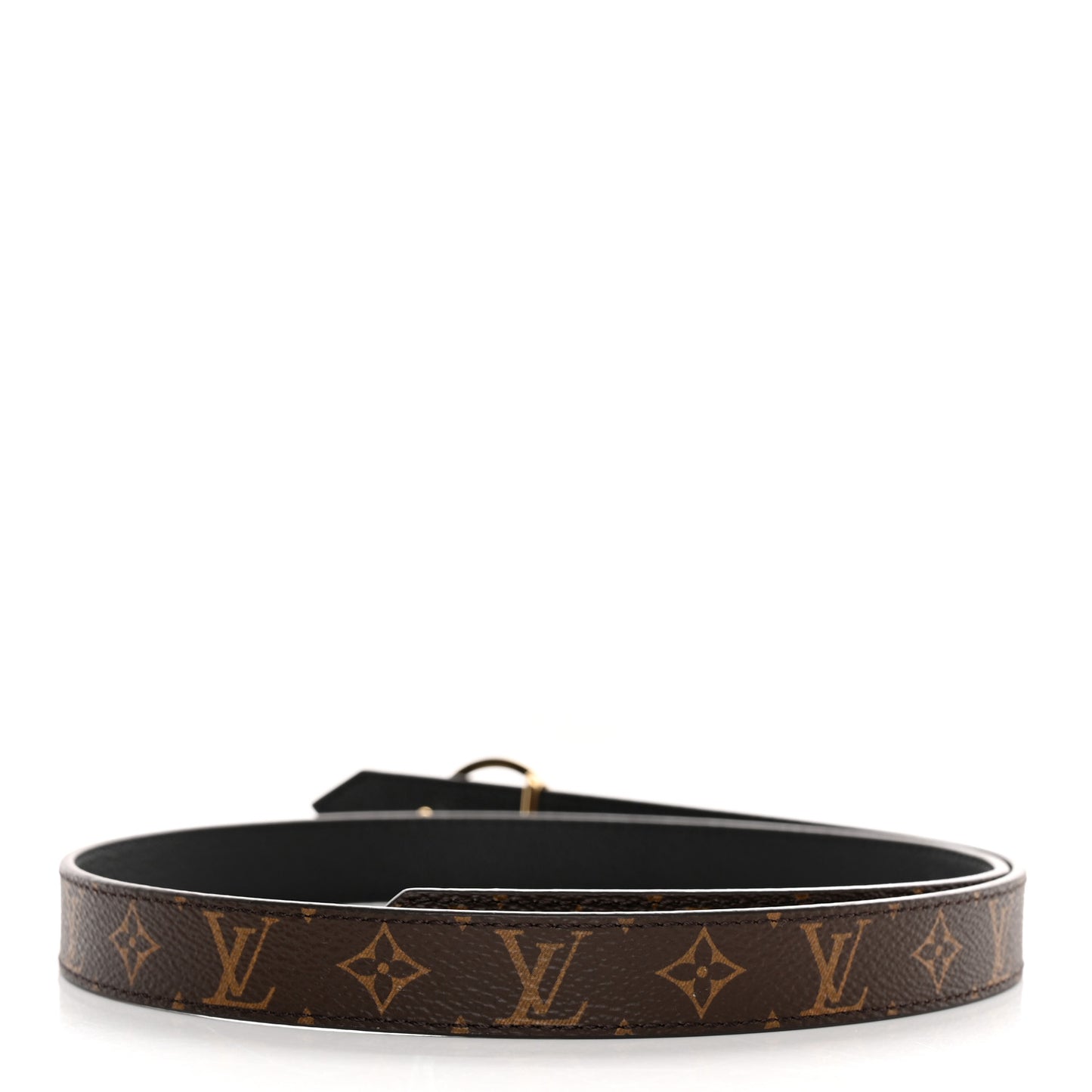 Monogram Calfskin 20mm LV Circle Reversible Belt 75 30