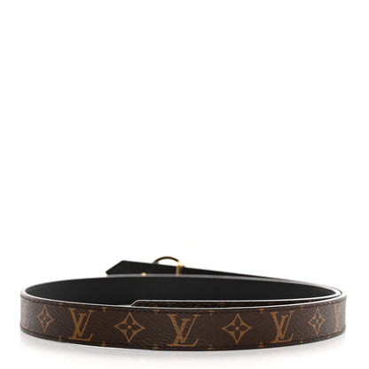 Louis Vuitton Monogram Calfskin 20mm LV Circle Reversible Belt 75 30 2 of 6