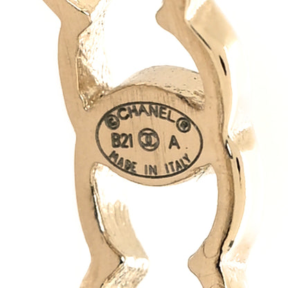 Chanel Metal CC Ring 54 7 Gold 4 of 5