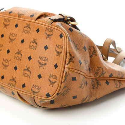 MCM Visetos Medium Essentials Shopper Tote Cognac 7 of 15