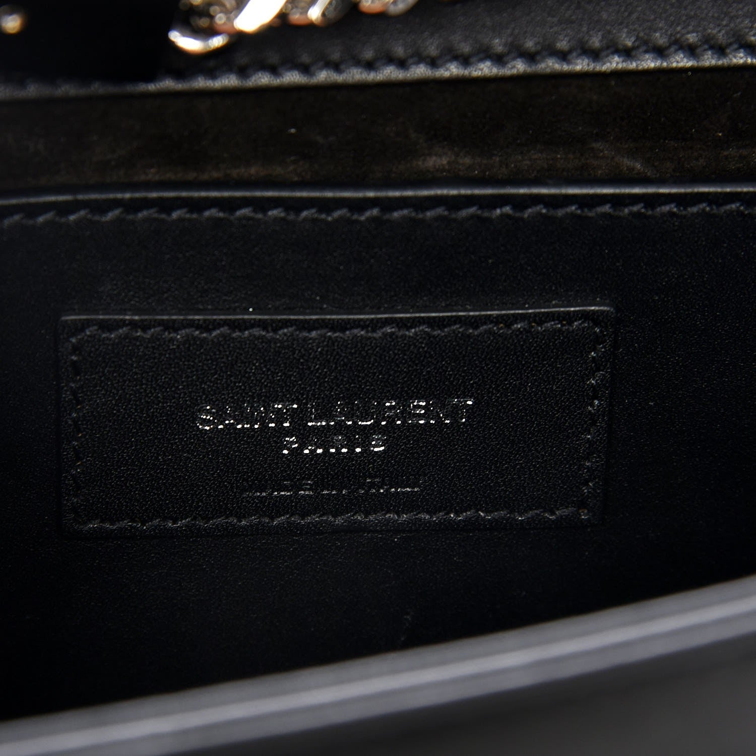 Saint Laurent Smooth Calfskin Medium Classic Monogram Kate Tassel Satchel Black 6 of 7