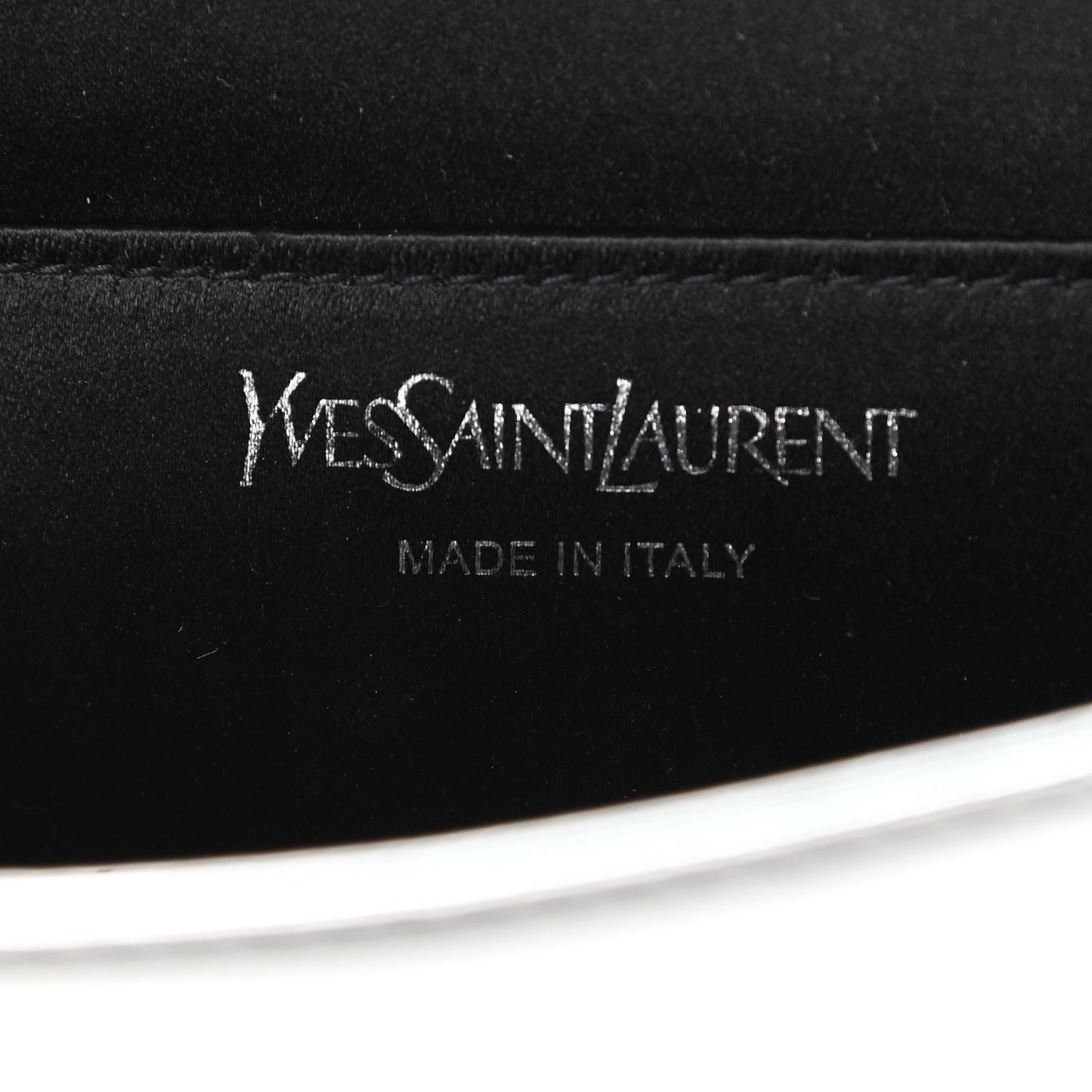 Metallic Calfskin Monogram Large Belle De Jour Clutch Silver