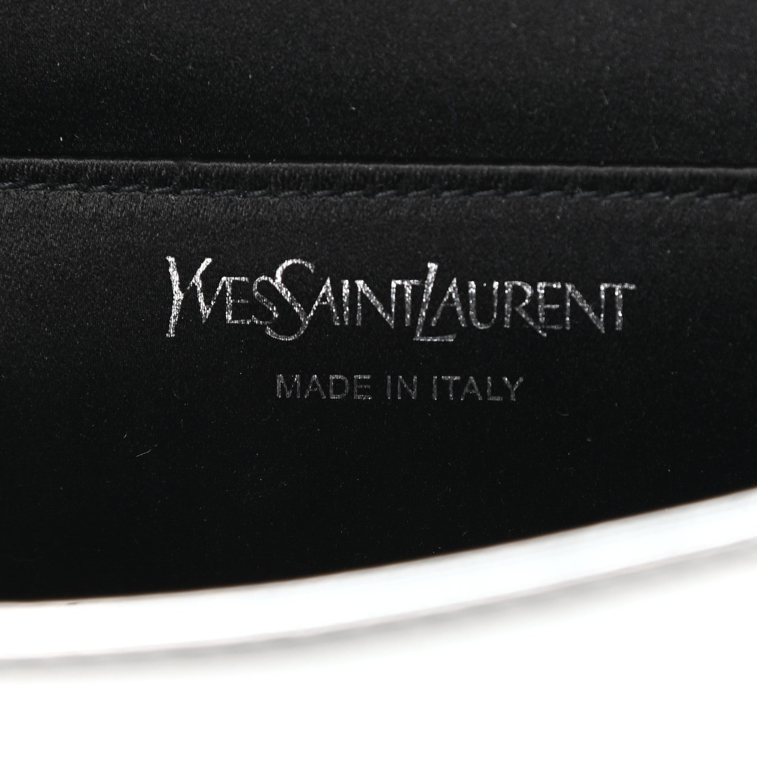 Saint Laurent Metallic Calfskin Monogram Large Belle De Jour Clutch Silver 6 of 8