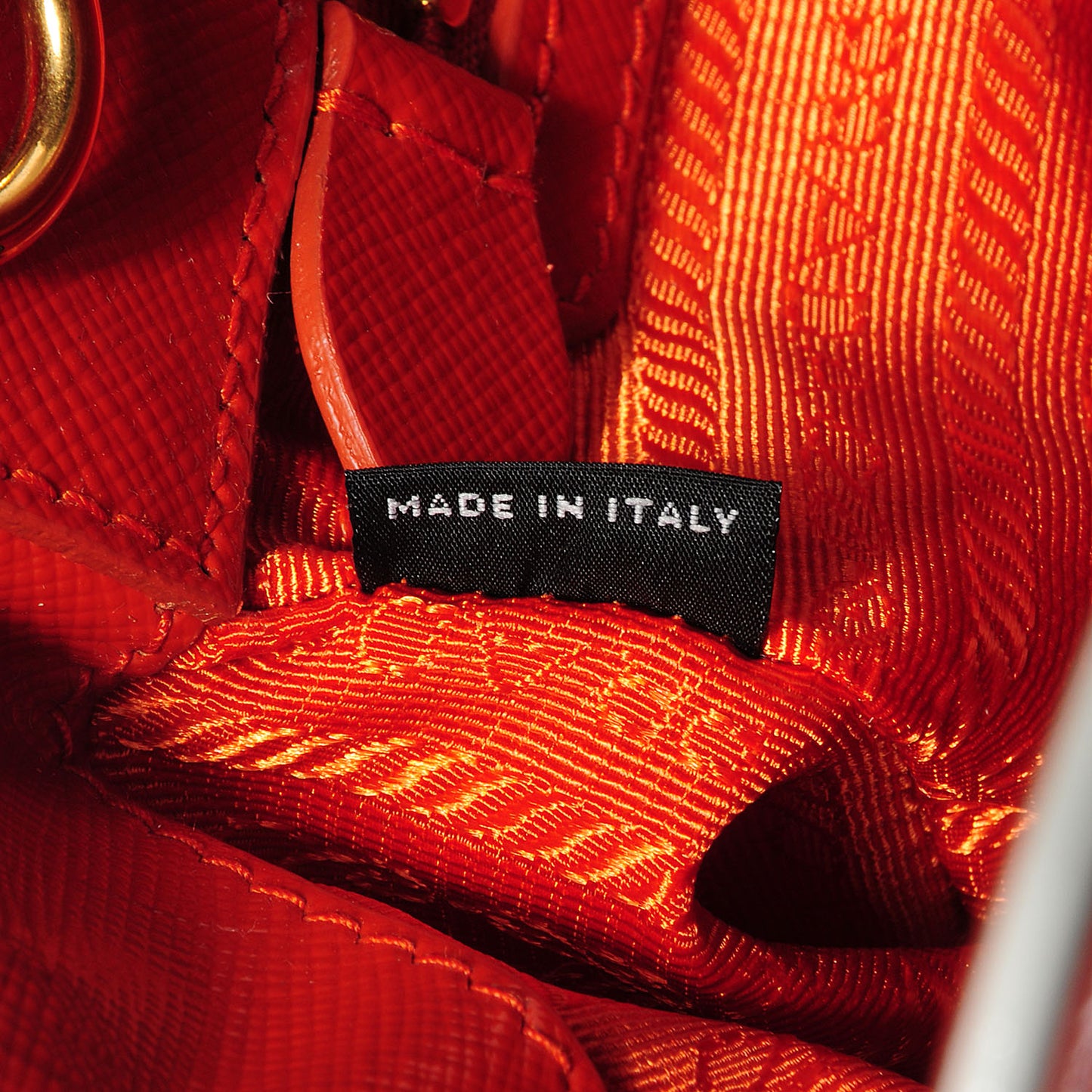 Saffiano Vernice Shopping Tote Arancio