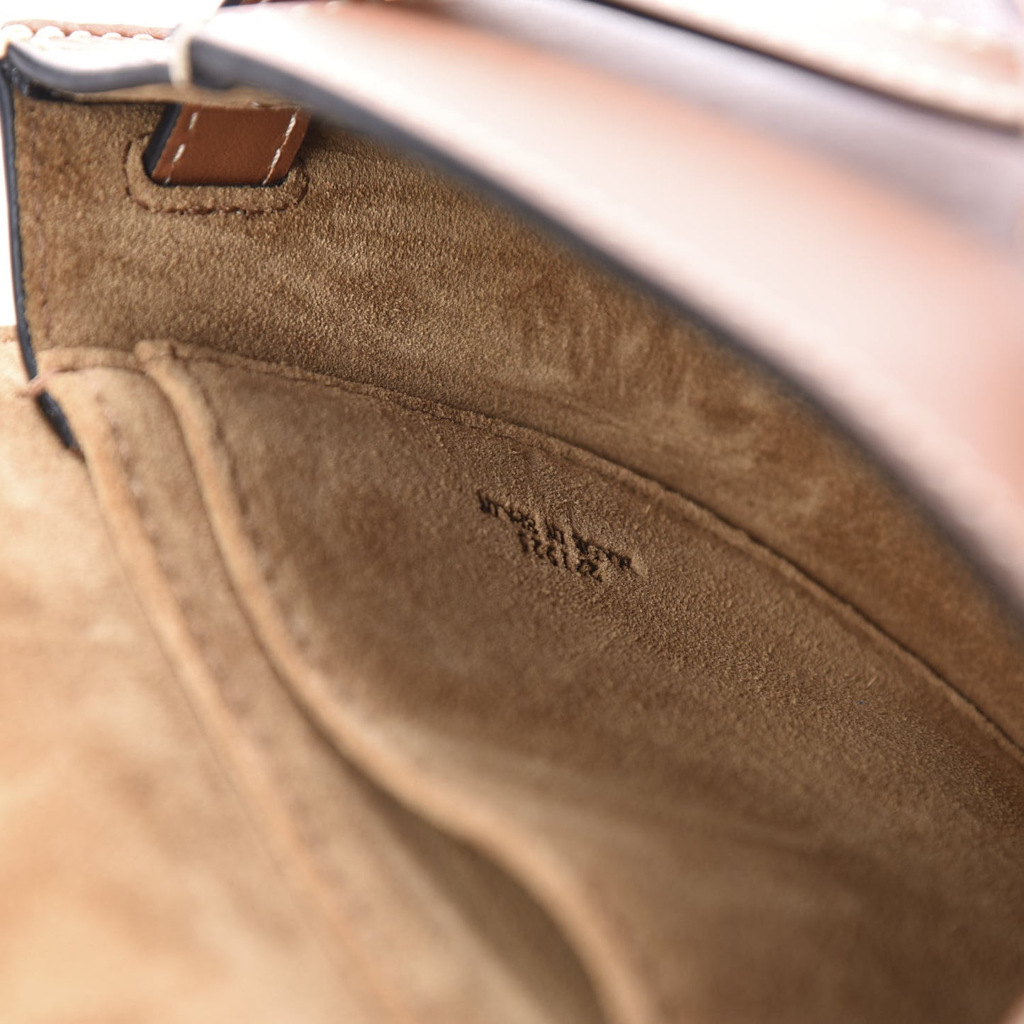 Calfskin Mini Gate Belt Bag Tan