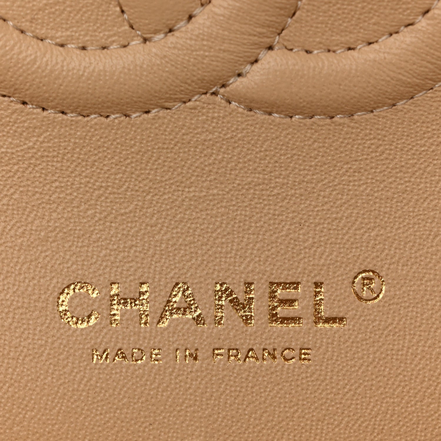 Chanel Lambskin Quilted Medium Double Flap Beige 6 of 12