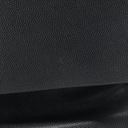 Saint Laurent Grain De Poudre Medium West Hollywood Monogram Fold-Over Black 13 of 18