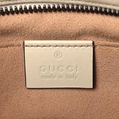 Gucci Calfskin Matelasse Small GG Marmont Chain Shoulder Bag White 6 of 8