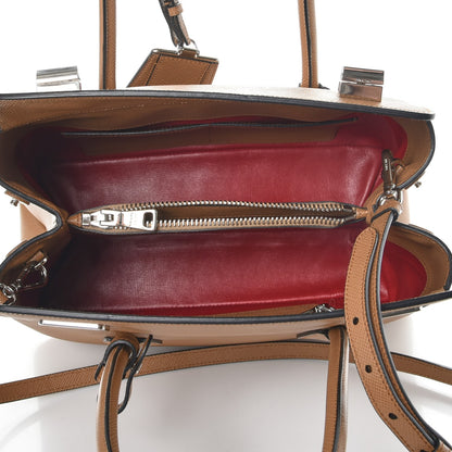 Prada Saffiano Cuir Twin Tote Caramel 6 of 11