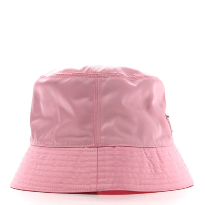 Prada Re-Nylon Metal Triangle Logo Womens Bucket Hat S Rosa 5 of 11
