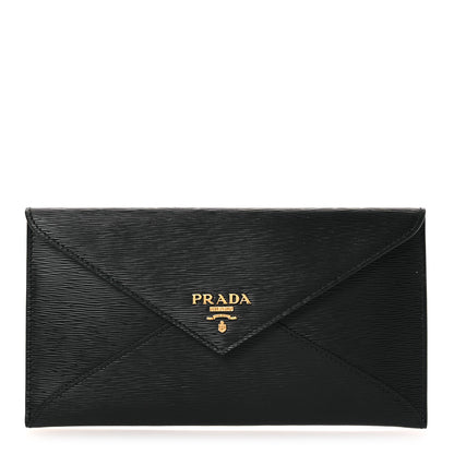 Prada Vitello Move Envelope Wallet Black 1 of 7