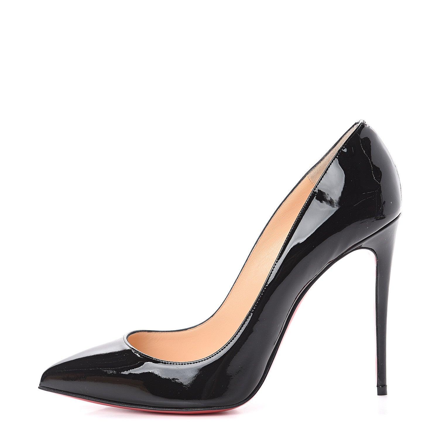 Christian Louboutin Patent Pigalle Follies 100 Pumps 40 Black 1 of 7