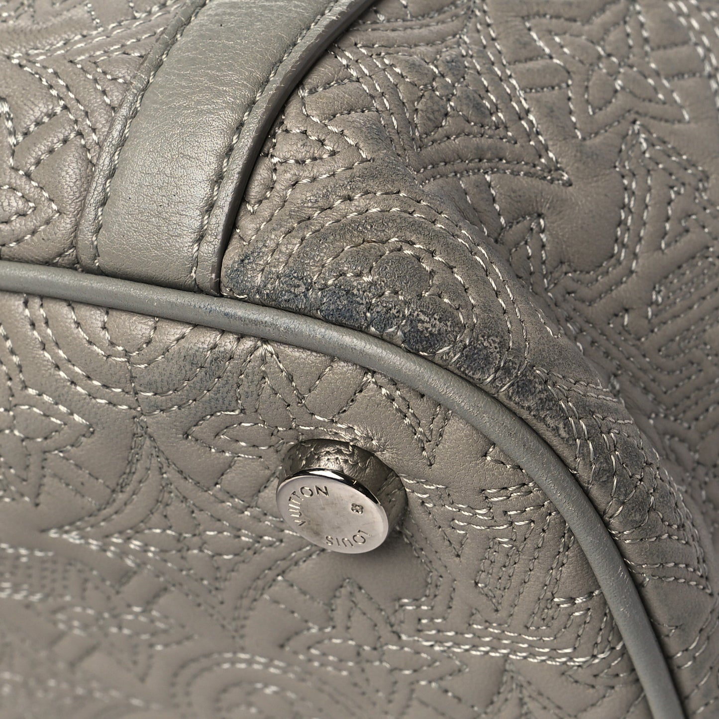 Monogram Lambskin Antheia IXIA PM Gris Clair