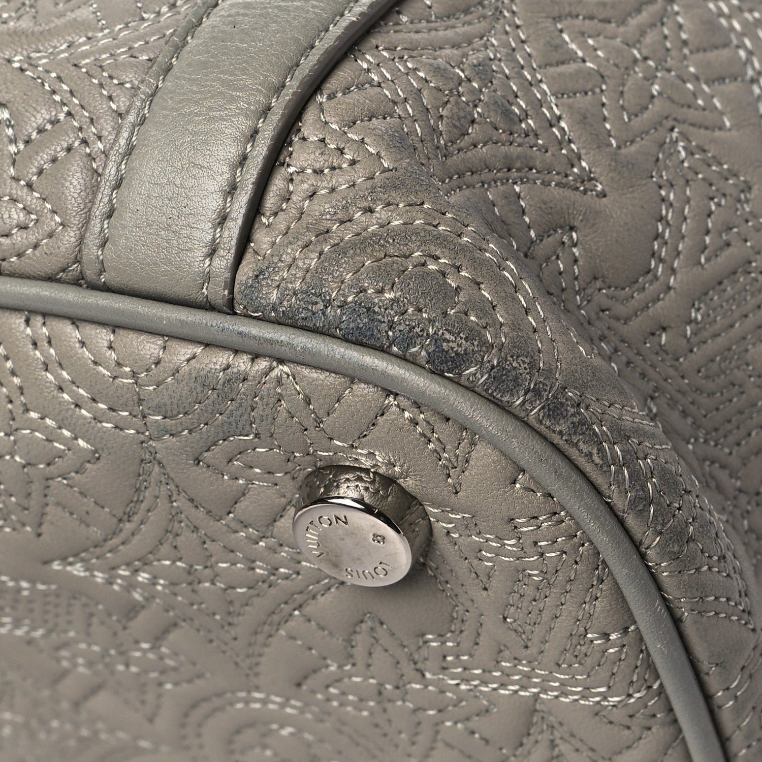 Louis Vuitton Monogram Lambskin Antheia IXIA PM Gris Clair 7 of 10