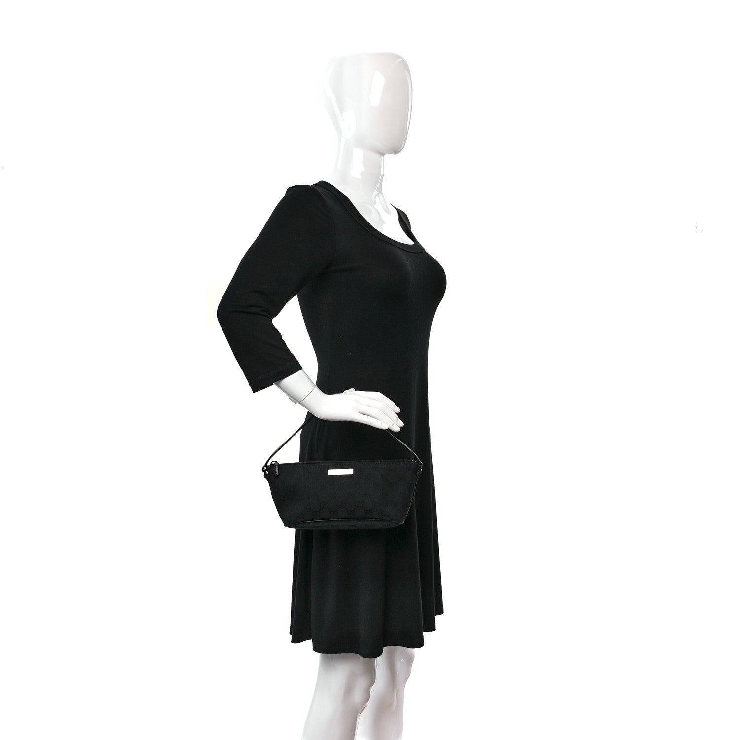 Gucci Monogram Boat Pochette Black 2 of 10
