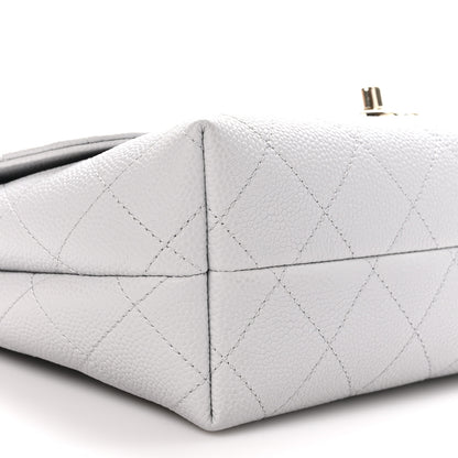 Chanel Caviar Quilted City Walk Flap Light Grey 9 of 10