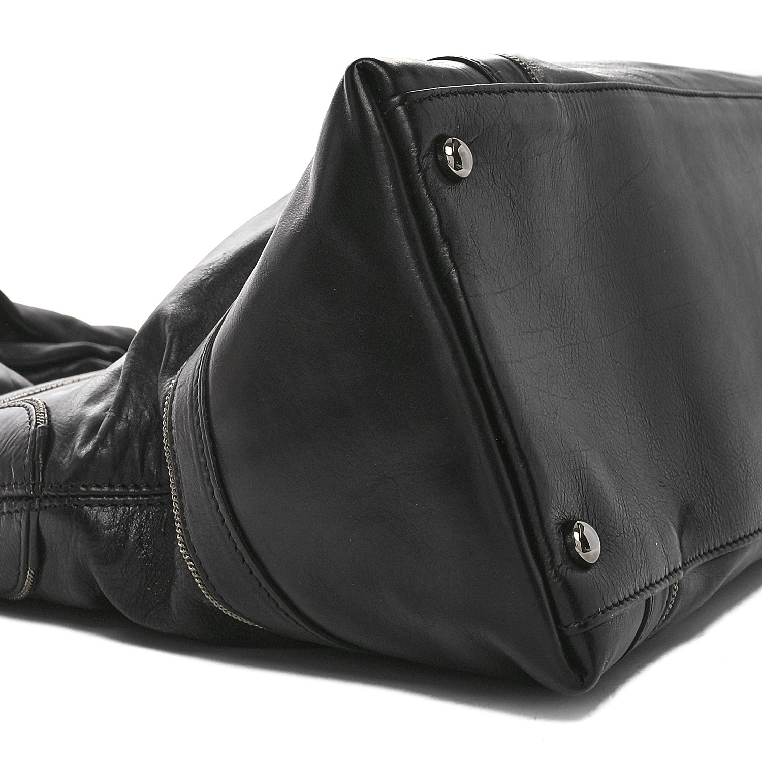 Chanel Lambskin East West Soho Shopper Black 9 of 10