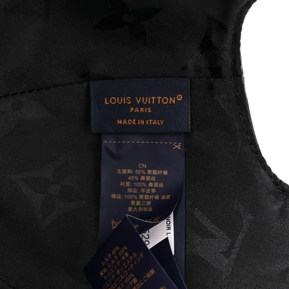 Louis Vuitton Polyester Silk Monogram LV Get Ready Cap L Black 8 of 8