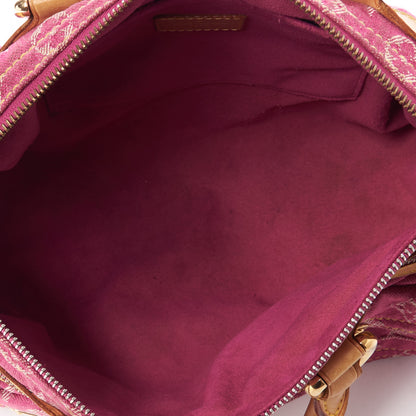 Louis Vuitton Monogram Denim Neo Speedy Fuchsia 7 of 9