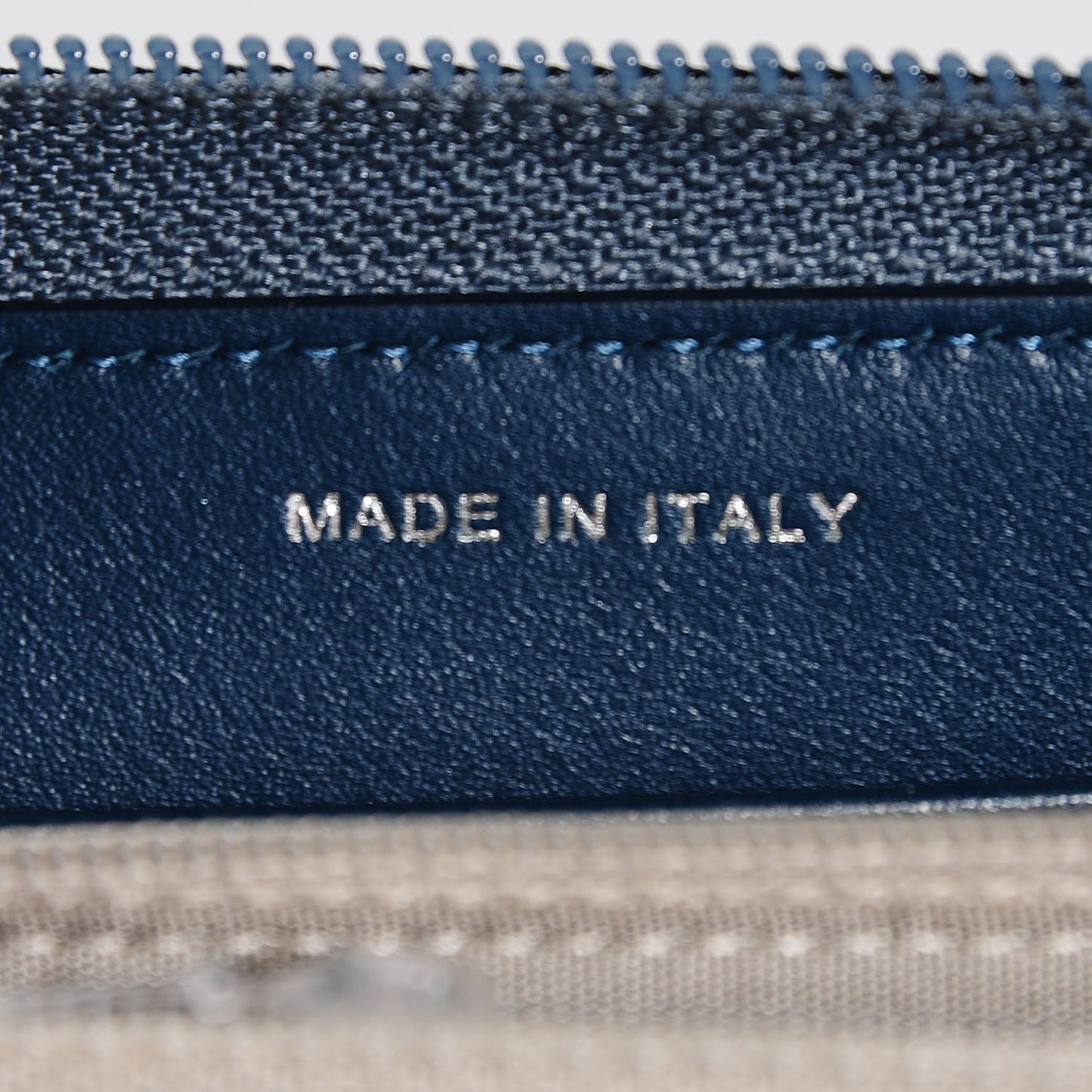 Caviar CC Timeless Large Zip Around Wallet Dark Blue