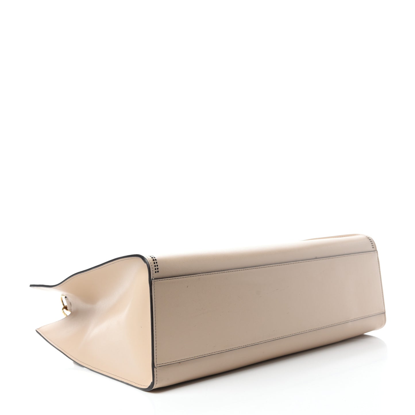 Vitello Liberty Plexiglass Stamp Patch Perforated Medium Runaway Shopper Tote Nuvola