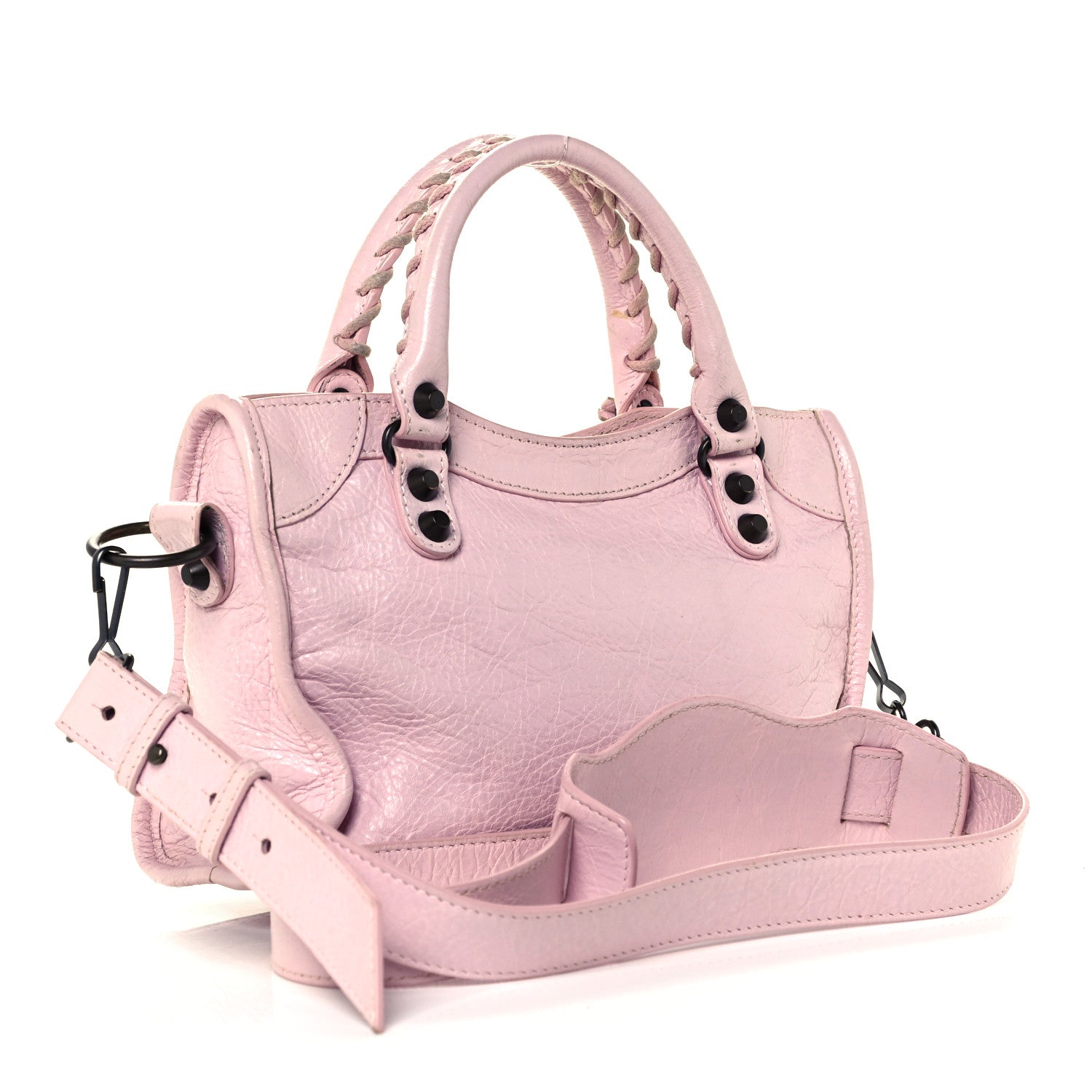Balenciaga Agneau Classic Hardware Mini City Rose Poudre Rose Petunia 2 of 10