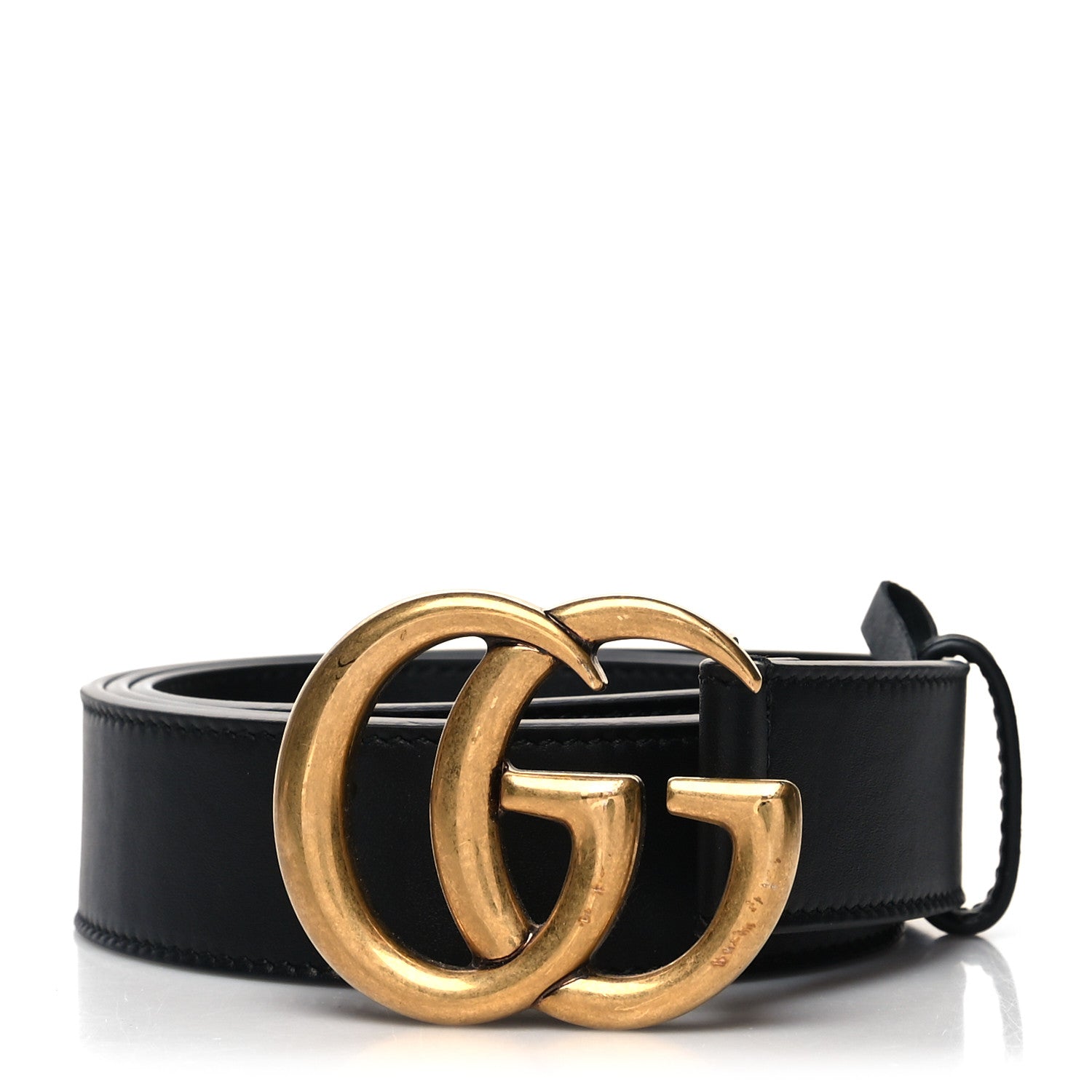Gucci Calfskin Double G 30mm Belt 90 36 Black 1 of 6