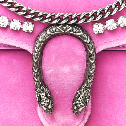 Gucci Velvet Crystal Super Mini Dionysus Shoulder Bag Malva 7 of 10