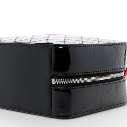 Chanel Patent Quilted Travel Kit Vanity Case Black 10 of 11