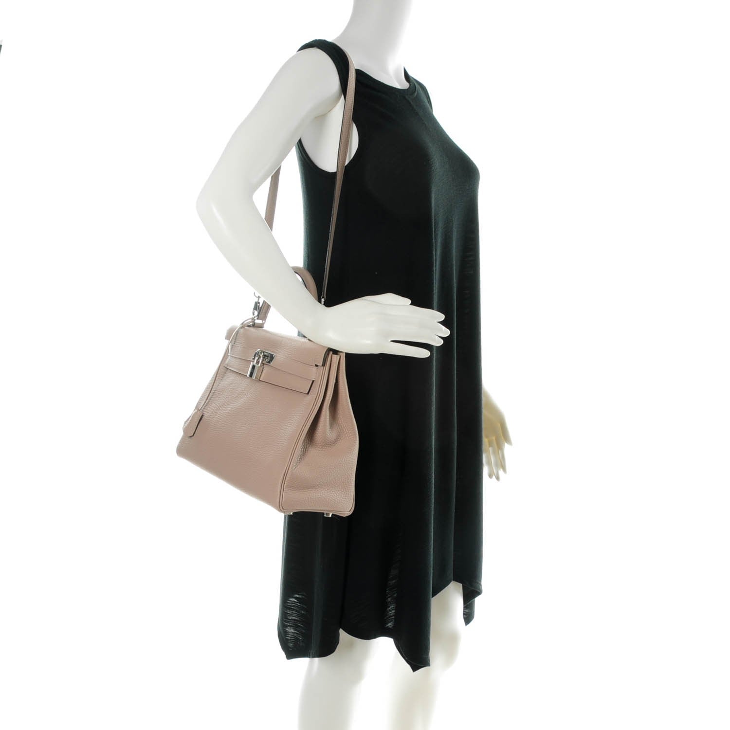 Hermes Taurillon Clemence Kelly Retourne 32 Glycine 2 of 26