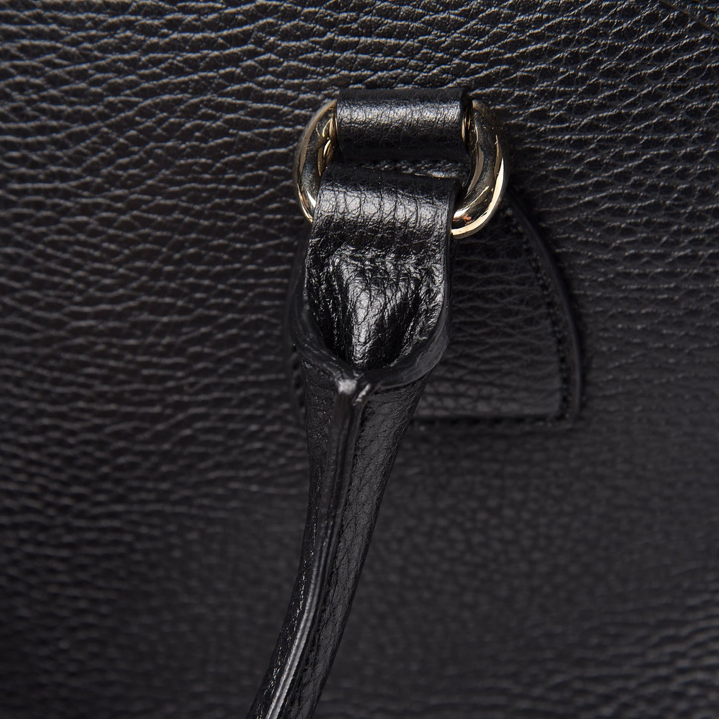 Dollar Calfskin Medium Dome Bag Black