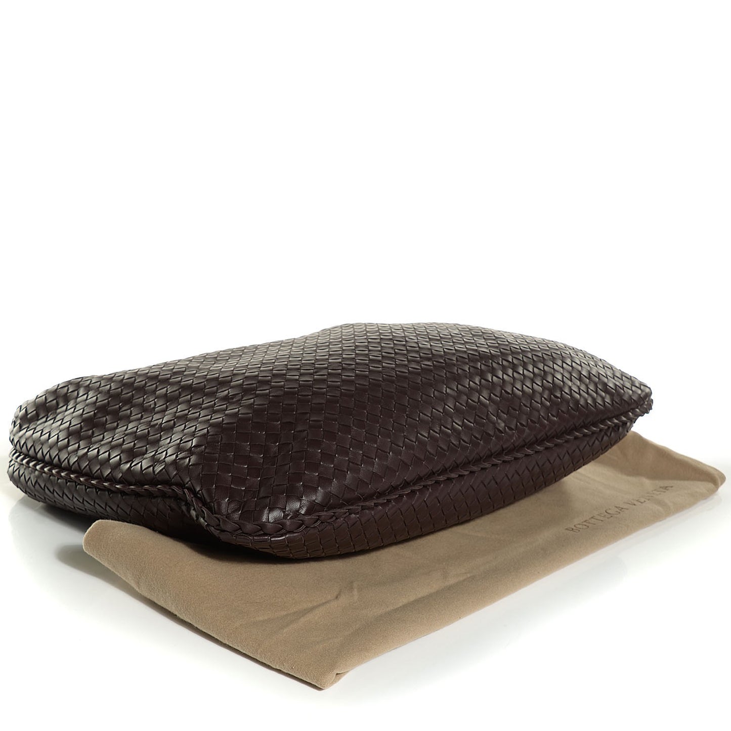 Nappa Intrecciato Maxi Veneta Hobo Ebano