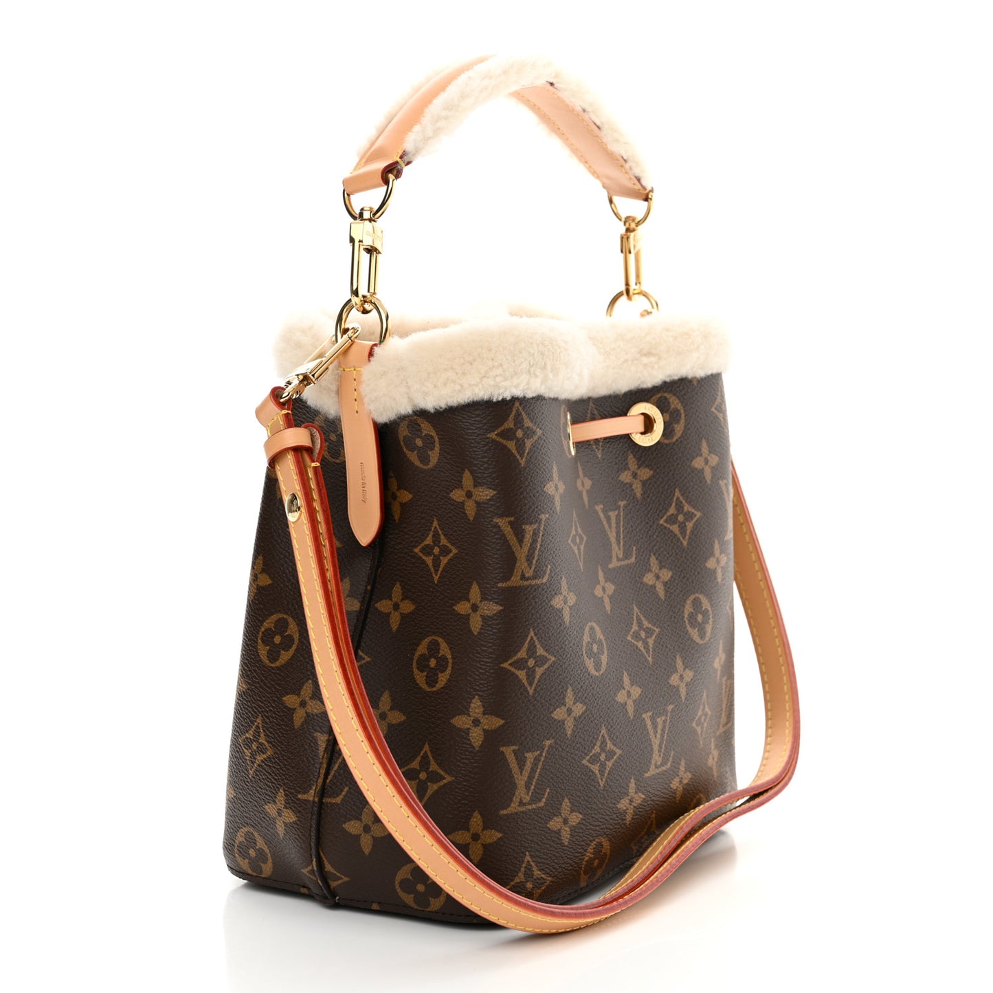 Monogram Shearling Cozygram Neonoe BB