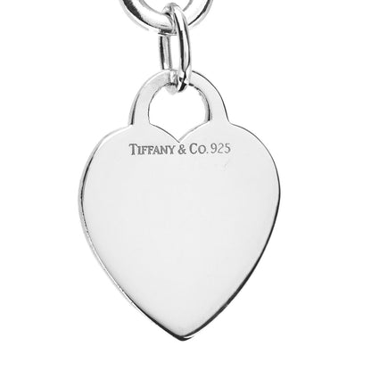 Tiffany Sterling Silver Heart Tag Charm Bracelet 3 of 3