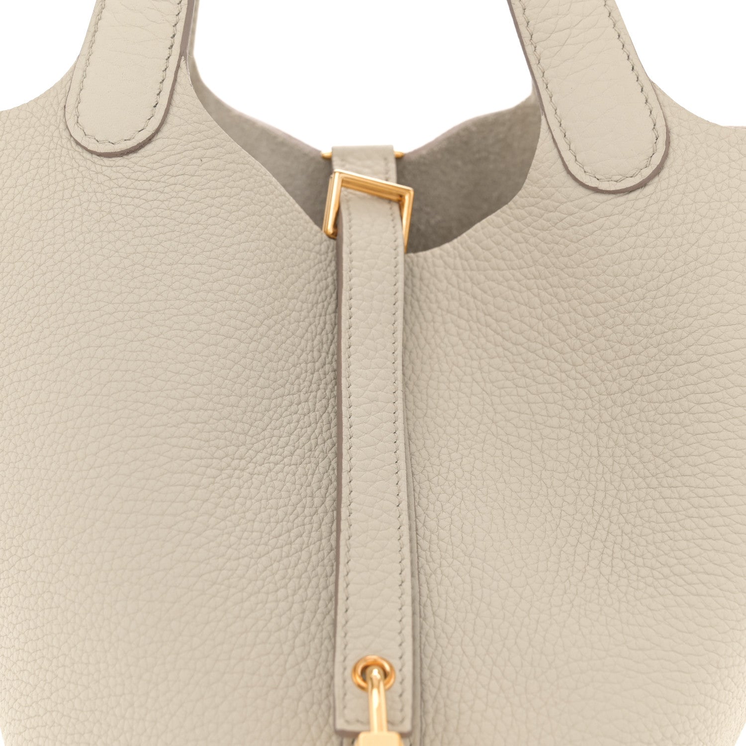 Hermes Taurillon Clemence Picotin Lock 18 PM Gris Perle 8 of 10