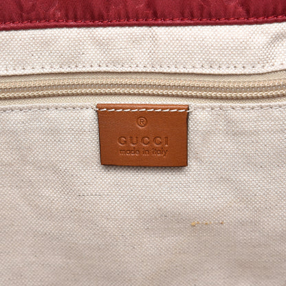 Gucci Nylon Monogram Large Tote Red 6 of 10