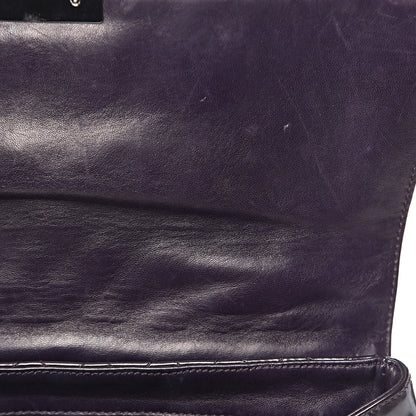 Chanel Glazed Calfskin Quilted Mademoiselle Bag Dark Purple 9 of 14
