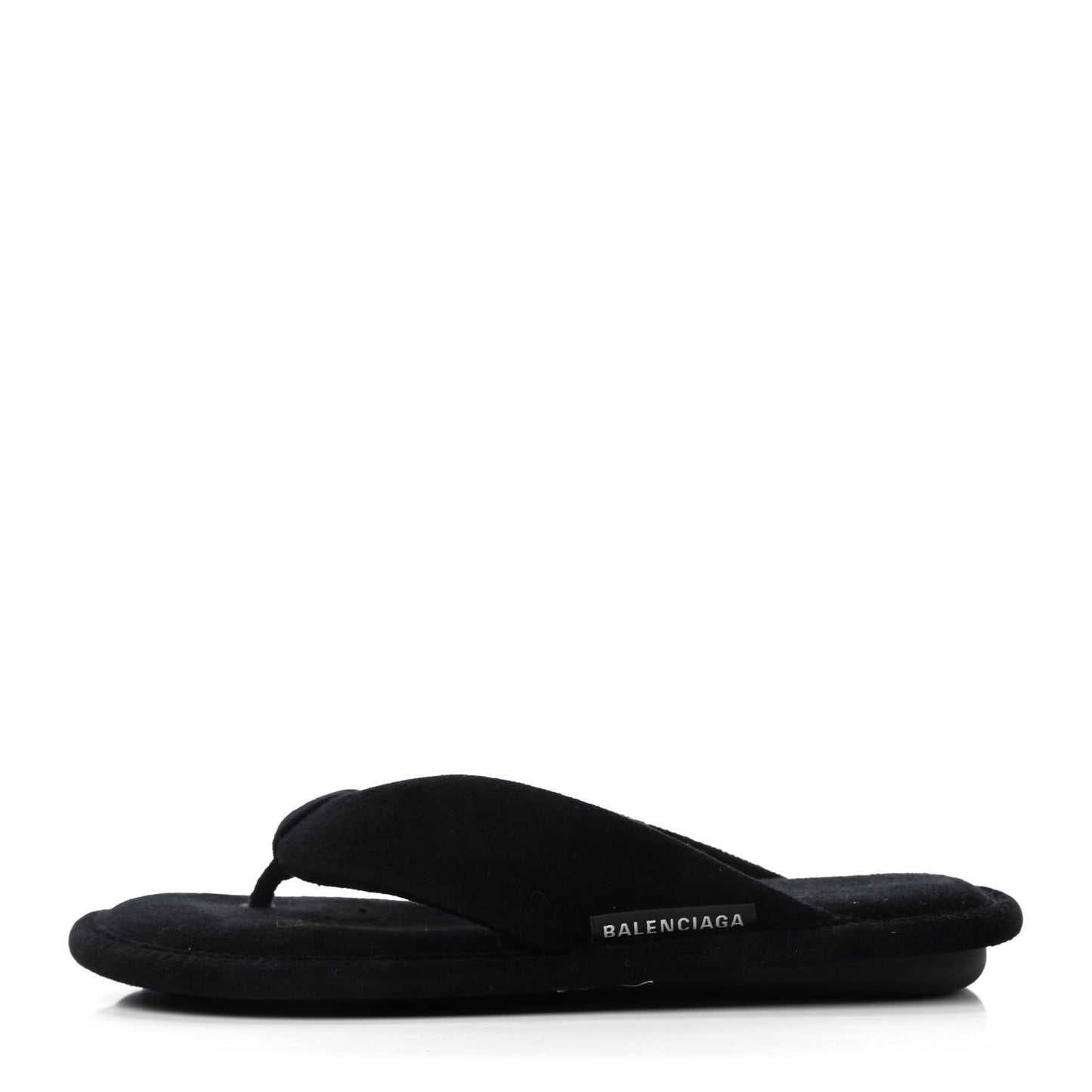 Towel Velvet Soft Thong Sandals 38 Black