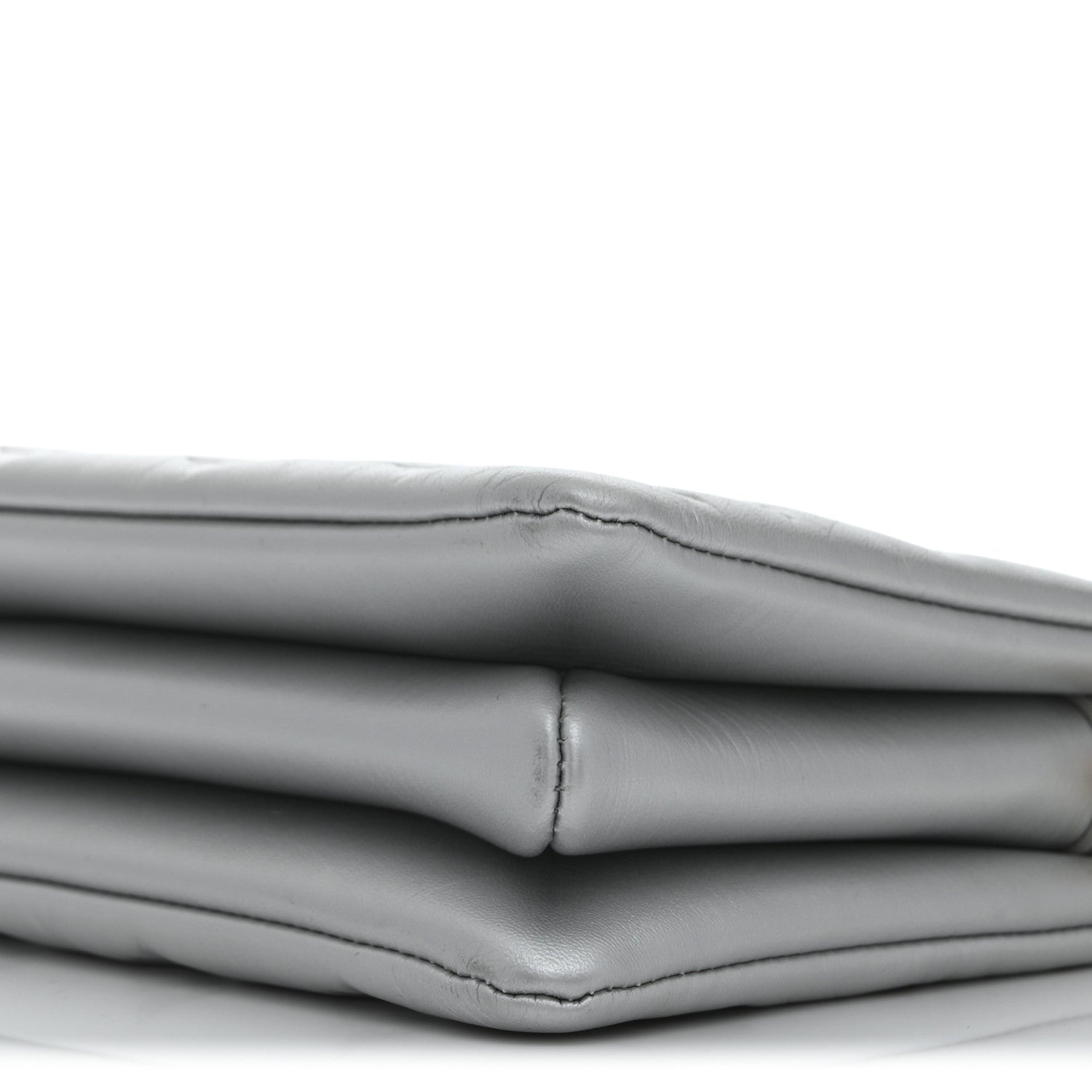 Louis Vuitton Lambskin Embossed Monogram Coussin BB Silver 9 of 12